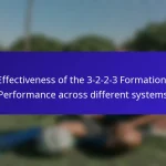 Effectiveness of the 3-2-2-3 Formation: Performance across different systems