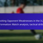 Exploiting Opponent Weaknesses in the 3-2-2-3 Formation: Match analysis, tactical drills