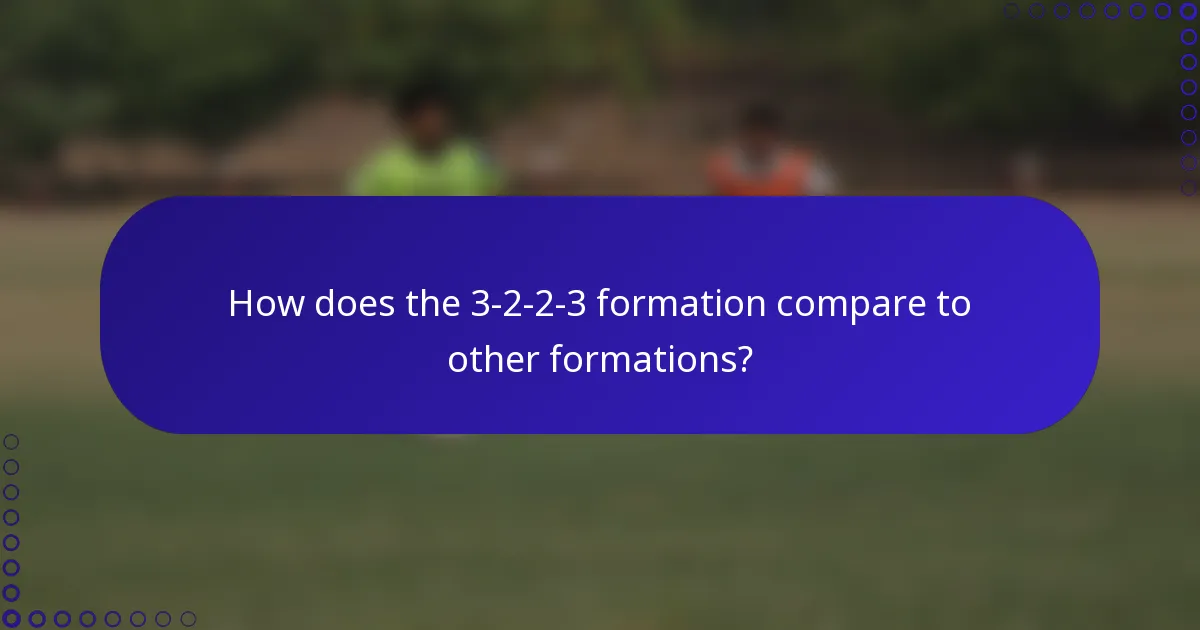 How does the 3-2-2-3 formation compare to other formations?